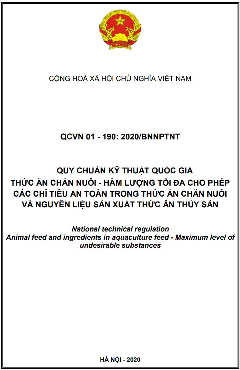 QCVN 01.190:2020/BNNPTNT